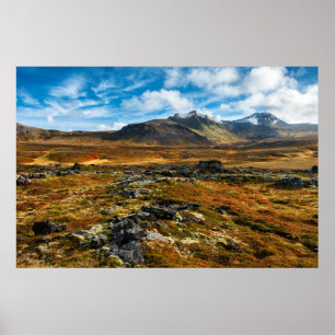 Poster Couleurs d'automne sur le paysage