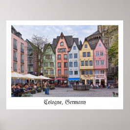 Poster Couleurs de la Cologne médiévale, Allemagne - Post