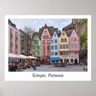 Poster Couleurs de la Cologne médiévale, Allemagne - Post