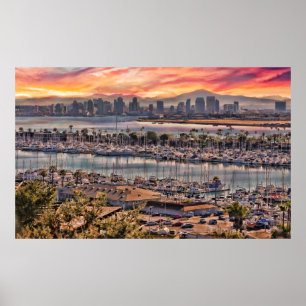 Poster Couleurs de San Diego