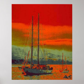 POSTER COULEURS DU PORT