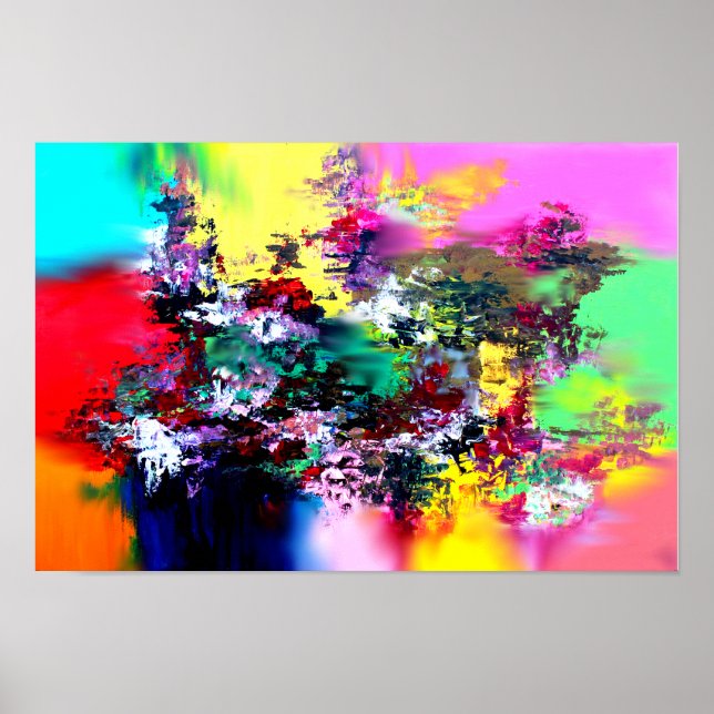 Poster Couleurs écrasantes (Devant)