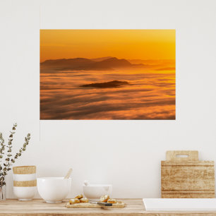 Poster Couleurs et nuages du lever du soleil