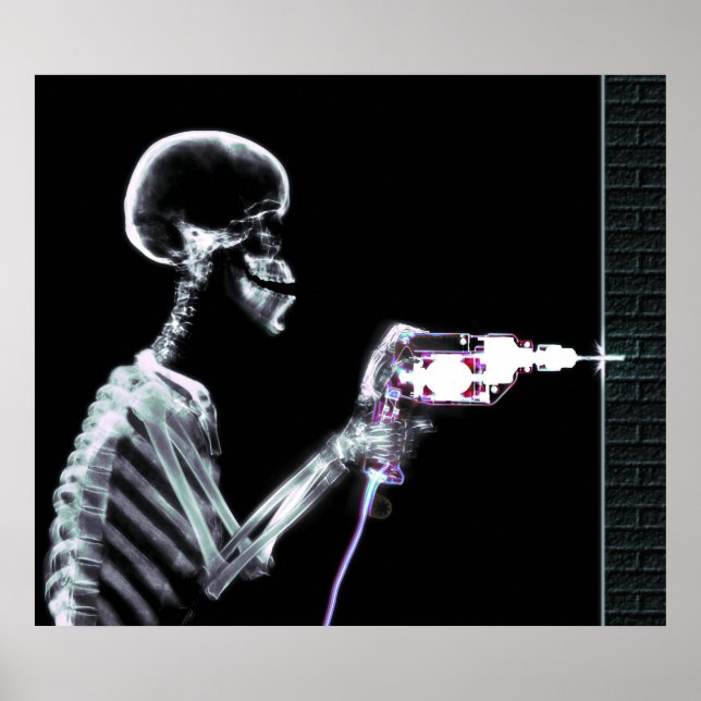 POSTER COULEURS ORIGINALES DE XRAY SKELETON DRILL (Devant)
