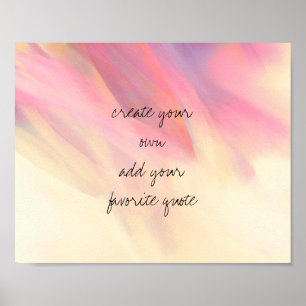 Poster couleurs pastel onirique ajouter du texte pour per