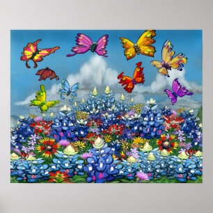Poster Couleurs printanières