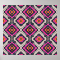 Couleurs rétro, design Navajo tribal.