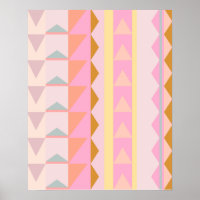Couleurs rose et pastel mignonnes Motif géométriqu