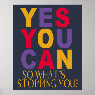 Poster Couleurs Tendances Motivationnelles Oui Vous Pouve