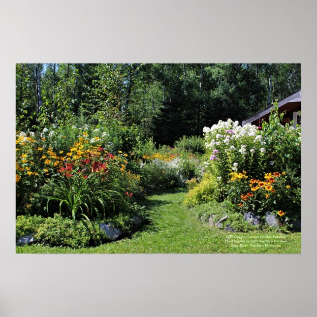 Poster Country Cottage Garden Pathway (Devant)