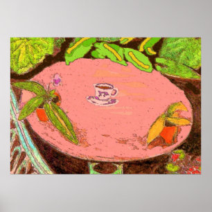 Poster Coupe de café style Matisse