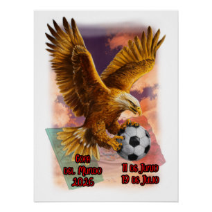 Poster Coupe du Monde 2026 sur un