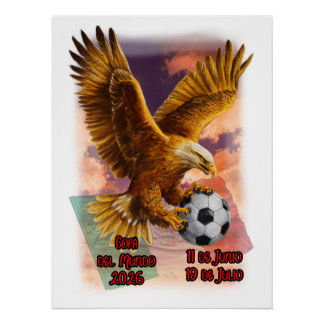 Poster Coupe du Monde 2026 sur un