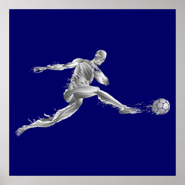 Poster Coupe du monde de football 2014 cadeau futebol but (Devant)