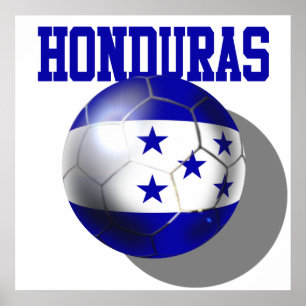 Poster Coupe du Monde de Football Brésil 2014 Honduras dr