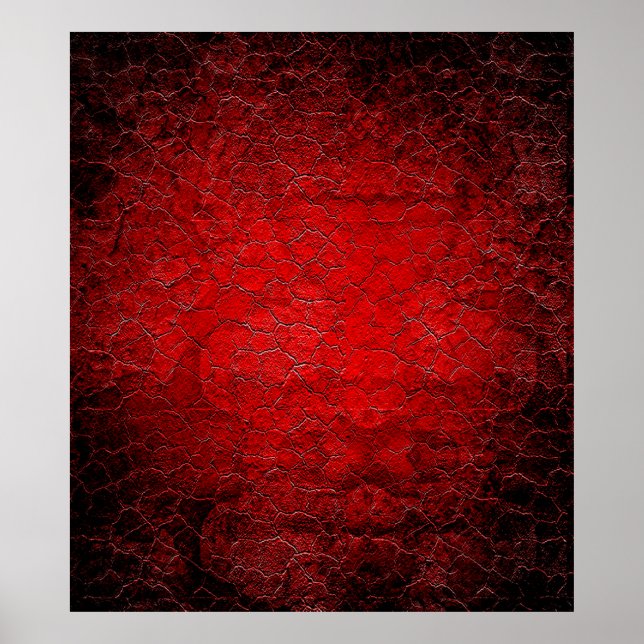 Poster Coupe noire de la texture rouge (Devant)
