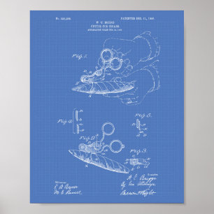 Poster Coupeur pour le modèle d'art de brevet des cigares