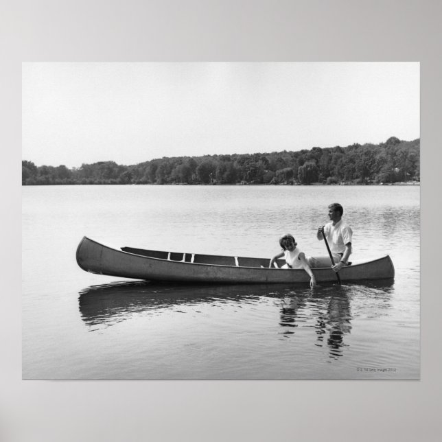 Poster Couple à Canoe (Devant)