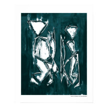 Couple Art Contemporain Abstrait MC Belkadi 16x20
