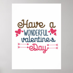 Poster Couple Art ont une merveilleuse Saint Valentin