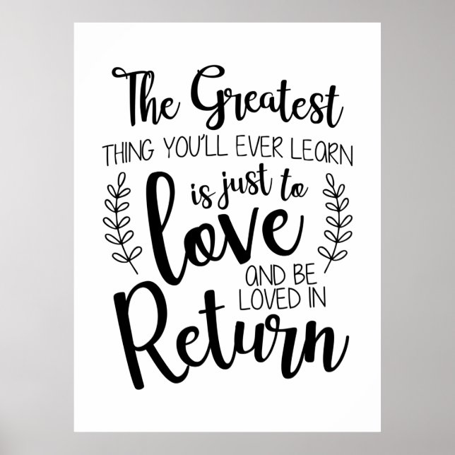 Poster Couple Cadeau La Plus Grande Chose Que Vous Appren (Devant)