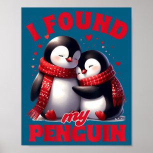 Poster couple de la Saint-Valentin femme & mari j'ai trou