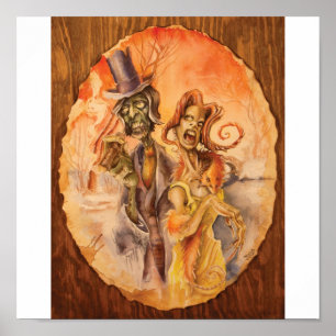 Poster Couple de Zombie