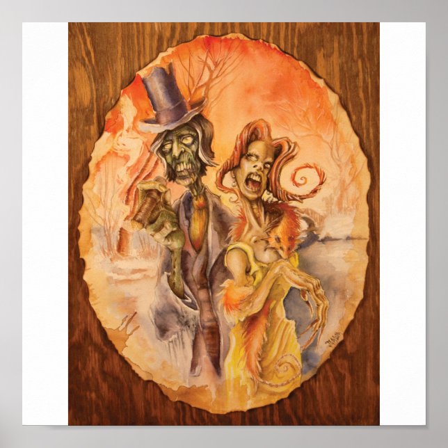 Poster Couple de Zombie (Devant)