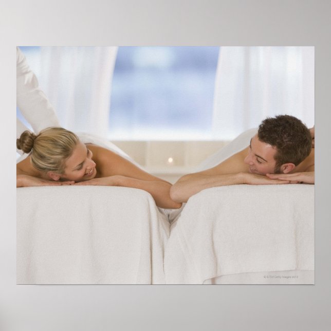Poster Couple recevant des massages (Devant)