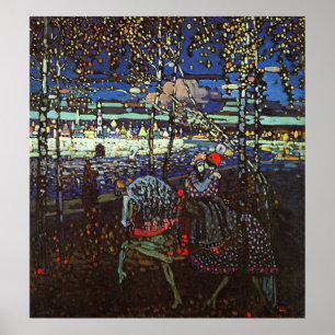 Poster Couples d'équitation par Wassily Kandinsky