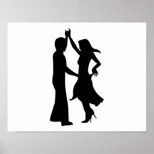 Poster Couples standard de danse