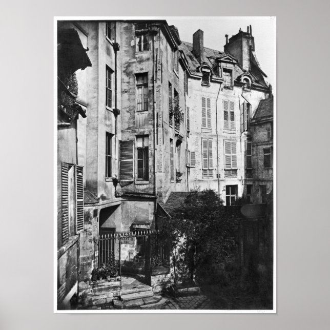 Poster Cour de Rohan, Paris, 1858-78 (Devant)