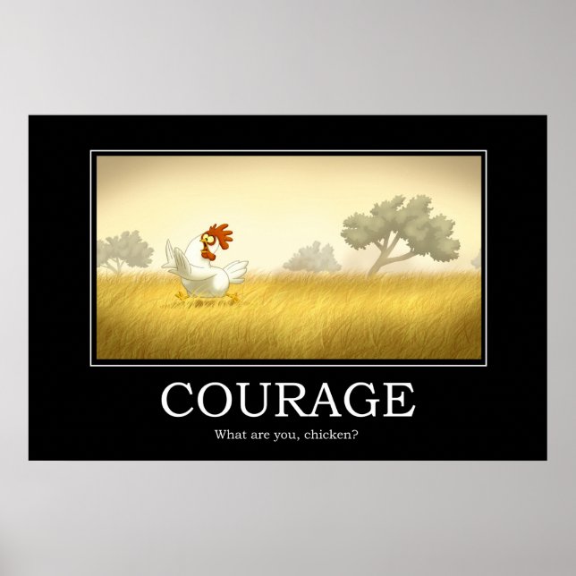Poster Courage (Devant)