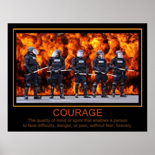 Poster Courage (Devant)