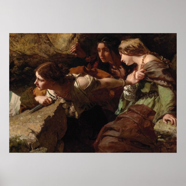 Poster Courage, anxiété et désespoir, regarder la bataill (Devant)