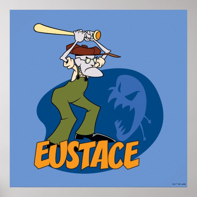 Poster Courage du chien lâché | Eustace Graphic (Devant)