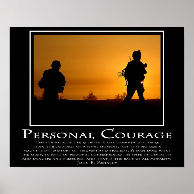 Poster Courage personnel (Devant)