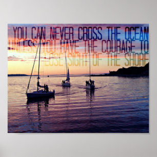 Poster Courage To Leave The Shore