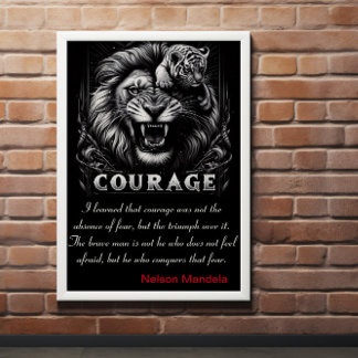 Poster Courage : Triomphe sur la peur, pièce de Cub