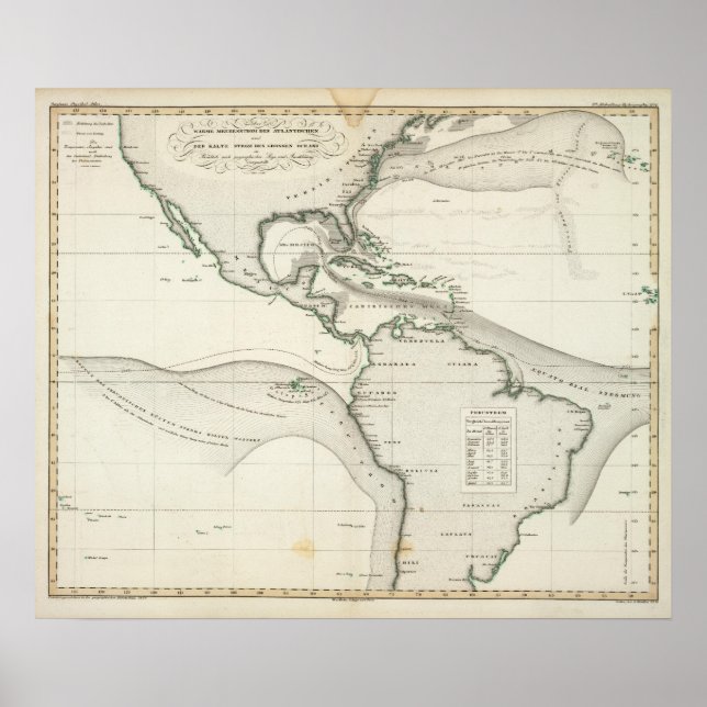 Poster Courant de l'océan Atlantique (Devant)
