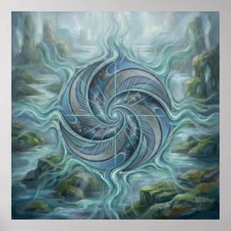 Poster Courants de la mer oubliée
