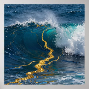 Poster Courants Marins Luxueux