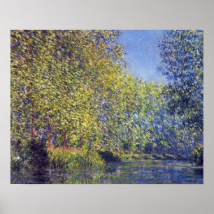 Poster Courbe de l'Epte près de Giverny par Claude Monet
