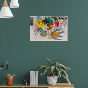 Poster Courbe Dominante par Wassily Kandinsky