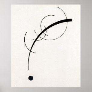 Poster Courbe libre jusqu'au point -Vasily Kandinsky