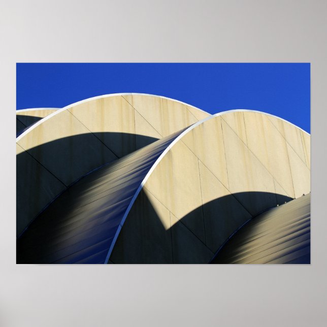 Poster Courbes et ombres du centre Kauffman (Devant)