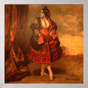 Poster Courbet - La Signora Adela Guerrero Danseuse Espag