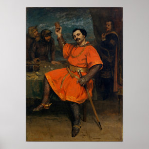 Poster Courbet - Louis Gueymard en tant que Robert Le Dia