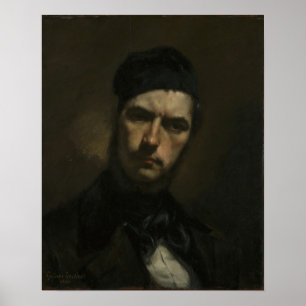 Poster Courbet - Portrait de H. J. Van Wisselingh