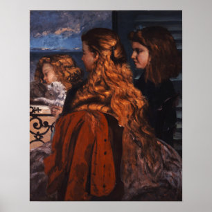 Poster Courbet - Trois Jeunes Anglaises